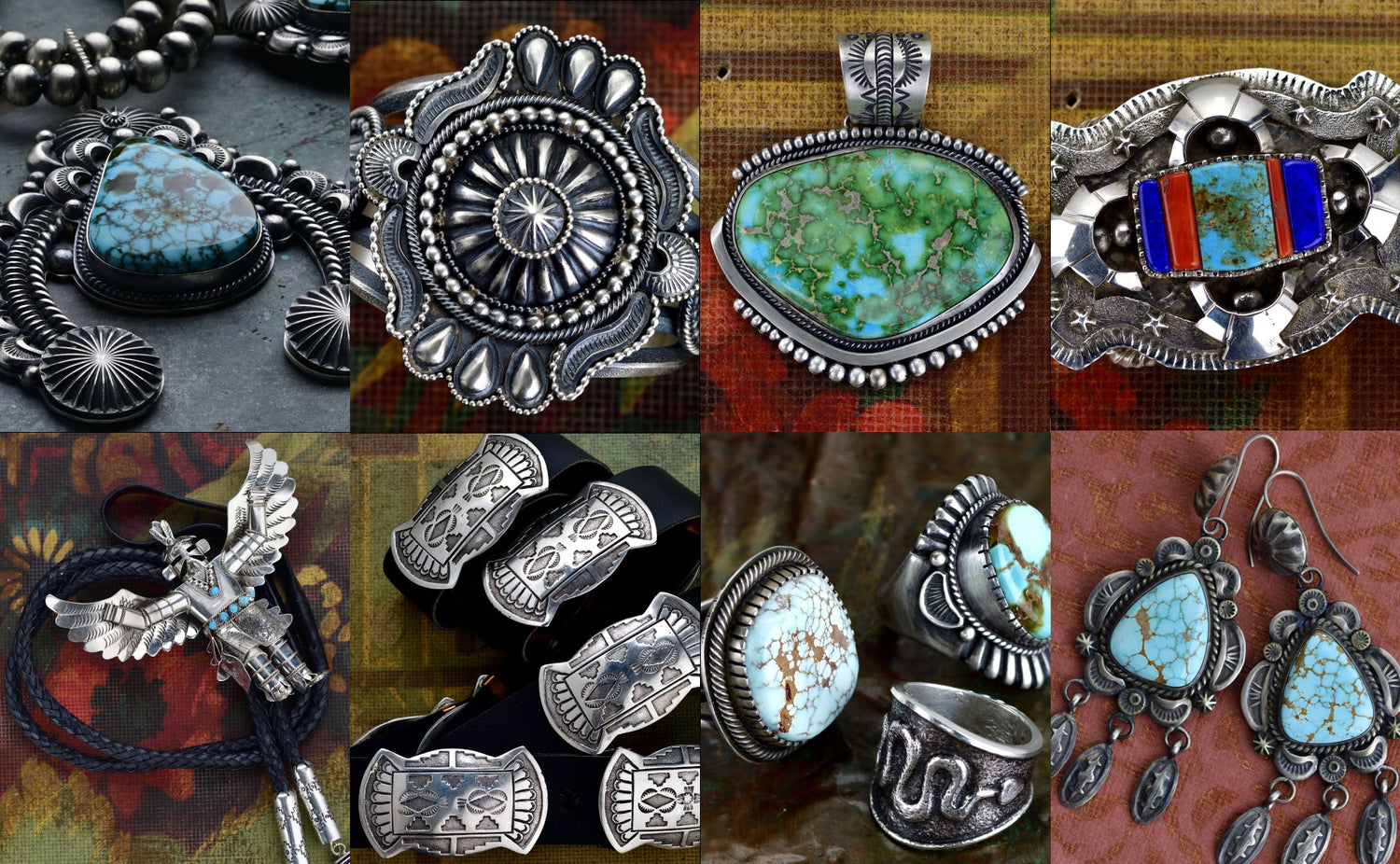 Authentic Native American Jewelry - Handmade Turquoise, Sterling Silver, and Navajo Designs.