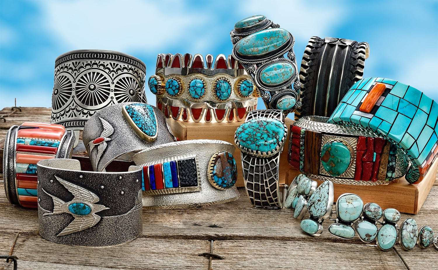 Handmade Native American Bracelets – Sterling Silver, Turquoise, and Navajo Cuff Designs.