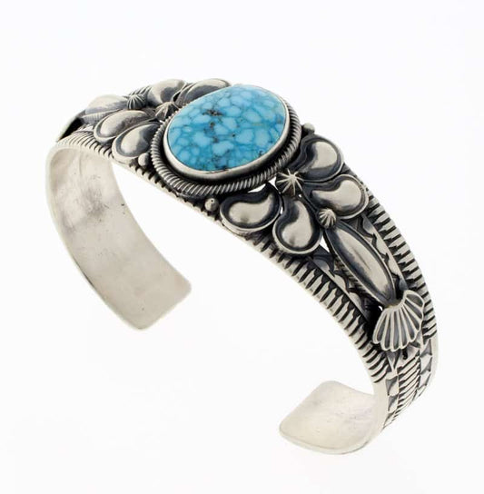 Bracelet en turquoise Kingman Birdseye naturel