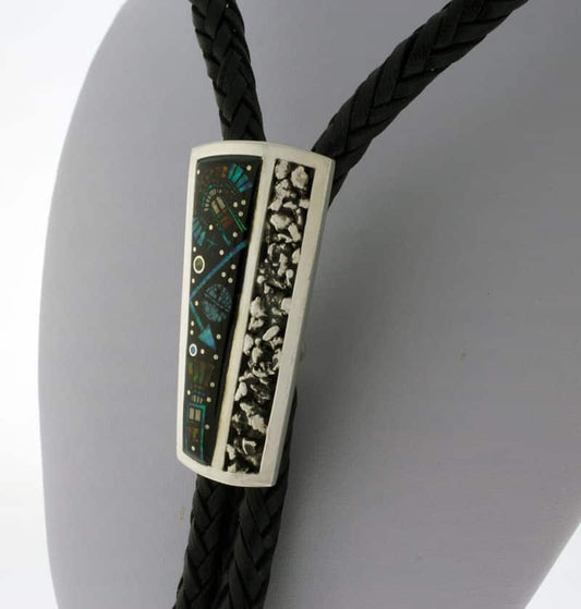 Multi-Stone Micro Inlay Bolo Tie