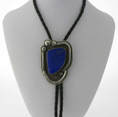 ***VINTAGE Navajo Lapis Lazuli Bolo Tie