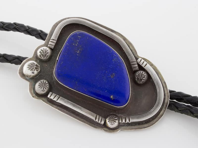 ***VINTAGE Navajo Lapis Lazuli Bolo Tie