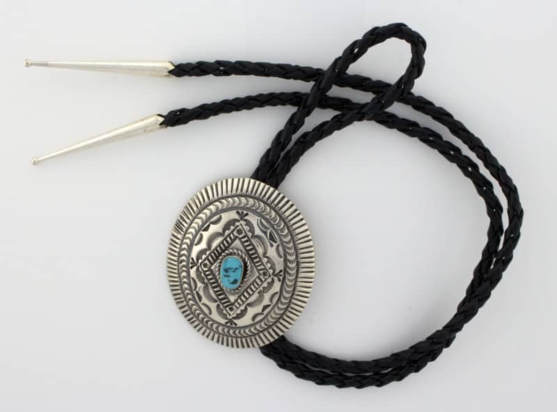 Kingman Turquoise Bolo Tie