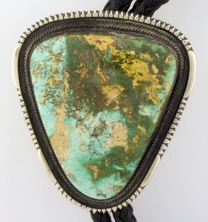 Natural Royston Turquoise Bolo Tie