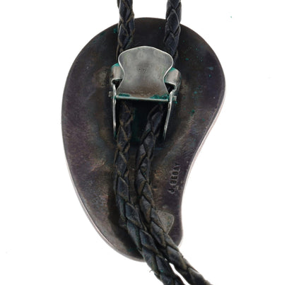 Vintage 7-Turquoise Stone Bolo Tie