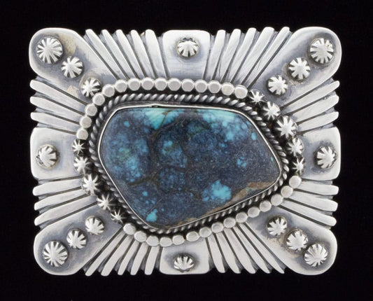 Natural Bisbee Turquoise Belt Buckle