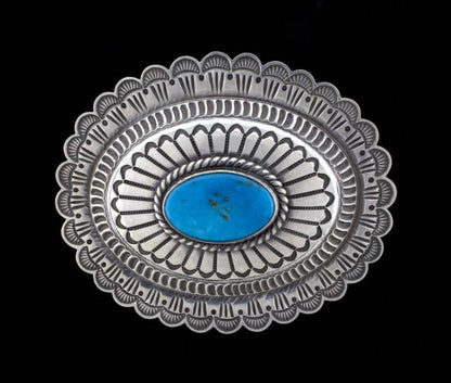 Kingman Turquoise Belt Buckle