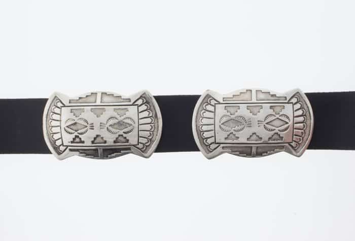 Sterling Silver Overlay Concho Belt