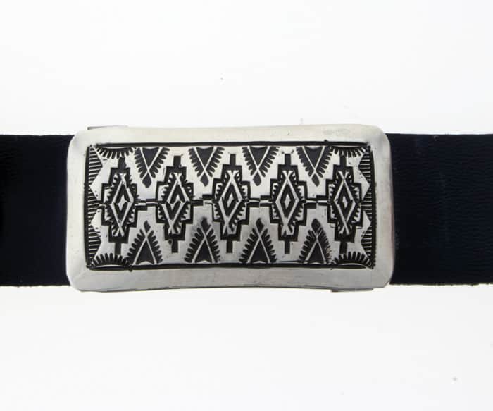 Sterling Silver Overlay Concho Belt