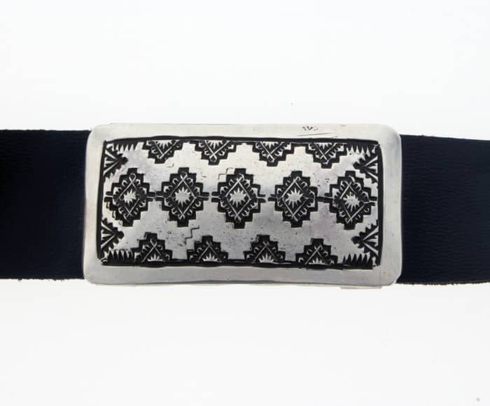 Sterling Silver Overlay Concho Belt