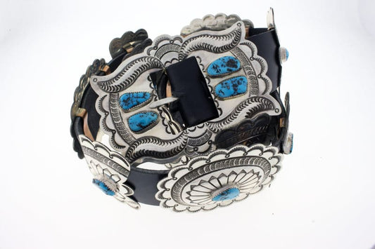 Free-Form Turquoise Concho Belt