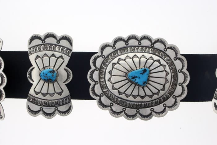 Free-Form Turquoise Concho Belt