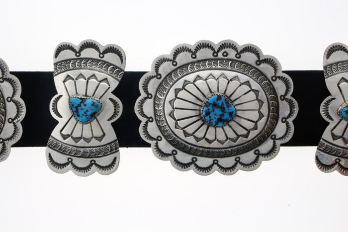 Free-Form Turquoise Concho Belt