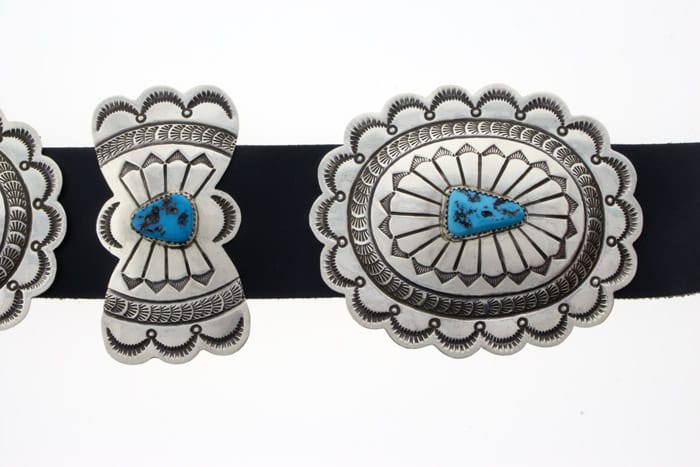 Free-Form Turquoise Concho Belt