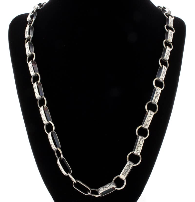 Collier en chaîne en argent sterling fait main