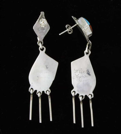 Multi-Stone Inlay Earrings