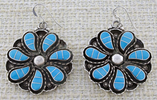 Kingman Turquoise Inlay Earrings