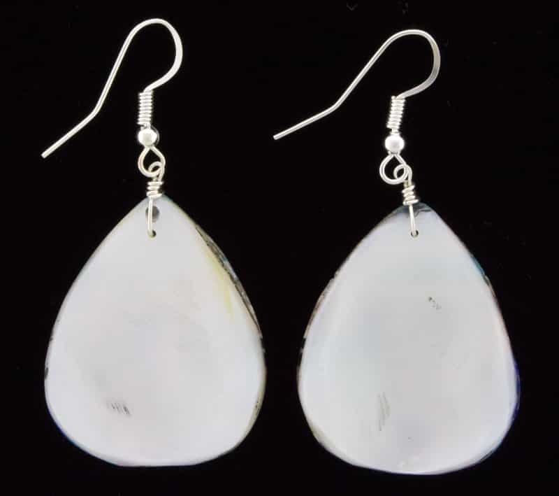 Multi-Stone Inlay Pear Shaped Earrings