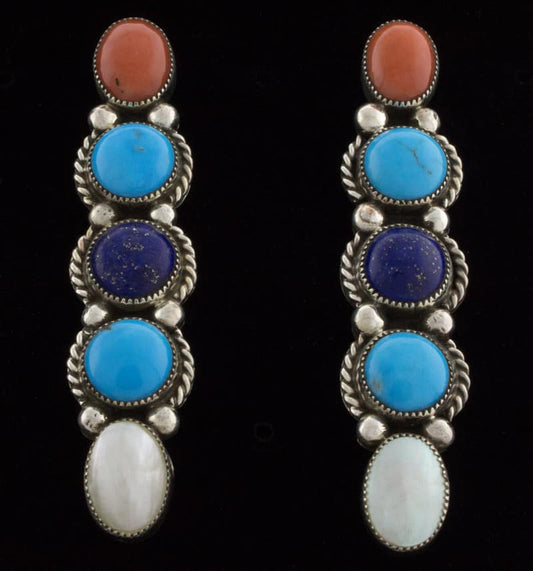 Natural Multi-Stone Earrings