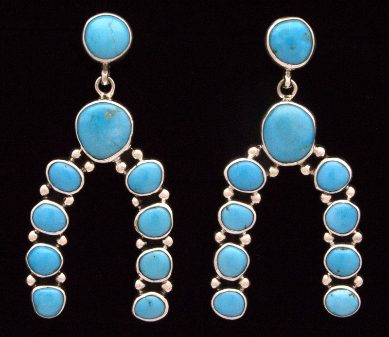 Sleeping Beauty Turquoise Naja Style Earrings