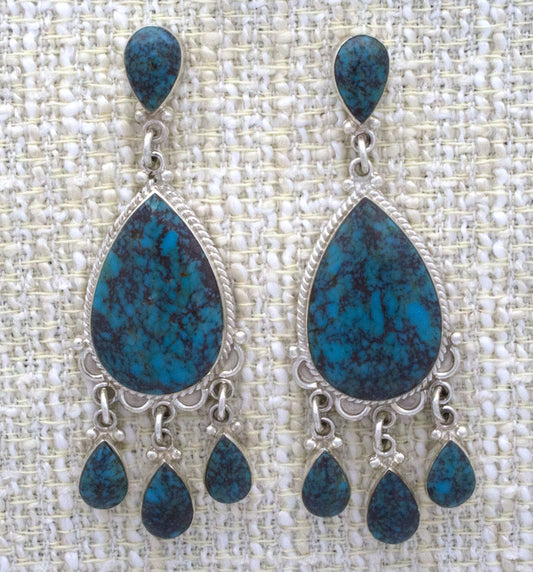 Red Skin Turquoise Earrings