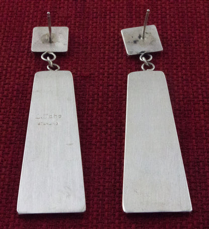 Sterling Silver "4-Track" Earrings