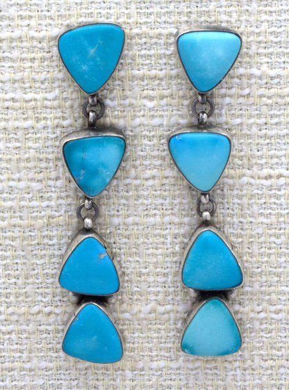 Natural Kingman Turquoise Earrings