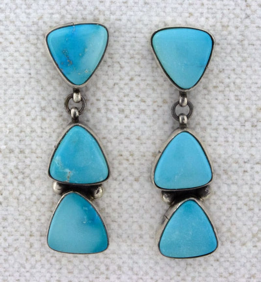 Natural Kingman Turquoise Earrings