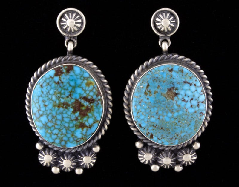 Natural Kingman Turquoise Earrings