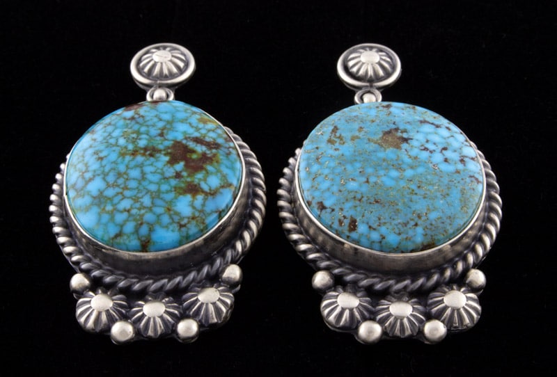 Natural Kingman Turquoise Earrings