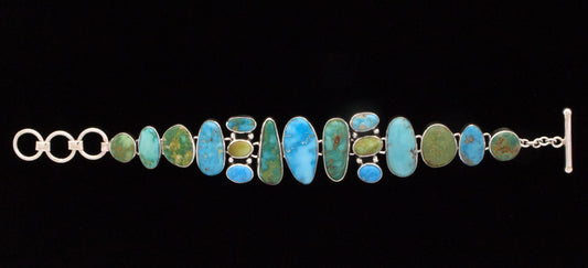 Assorted Turquoise Link Bracelet