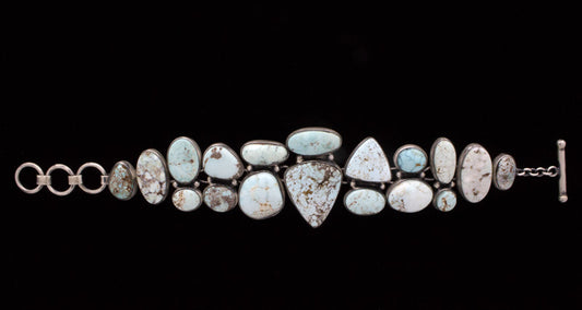 Natural Dry Creek Turquoise Link Bracelet