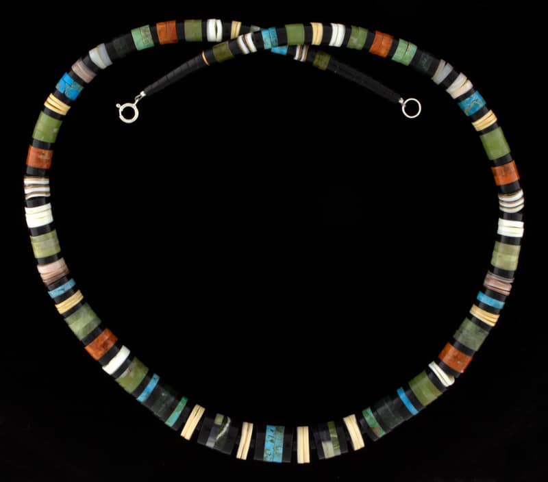 Graduated Multi-Color Heishi Necklace