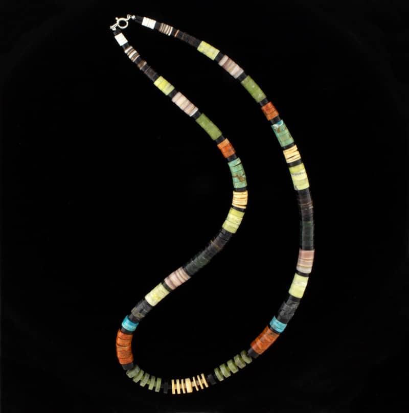 Graduated Multi-Color Heishi Necklace