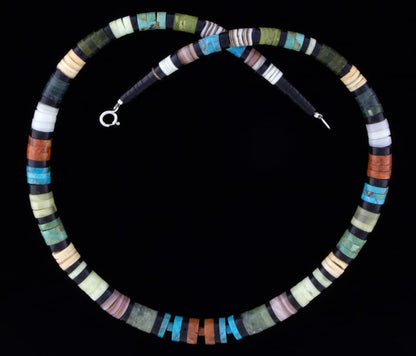 Graduated Multi-Color Heishi Necklace