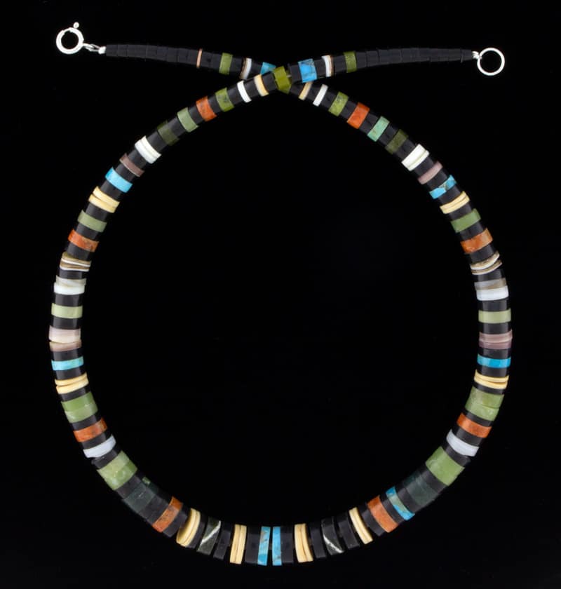 Graduated Multi-Color Heishi Necklace