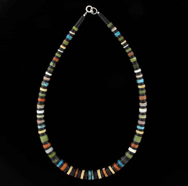 Graduated Multi-Color Heishi Necklace