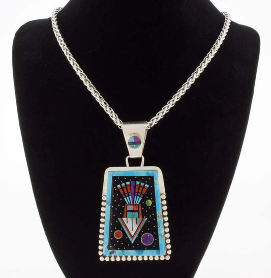 Multi-Stone Micro Inlay Necklace