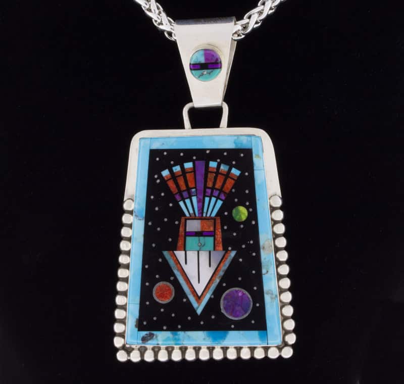 Multi-Stone Micro Inlay Necklace