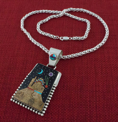 Multi-Stone Micro Inlay Necklace