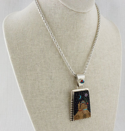 Multi-Stone Micro Inlay Necklace