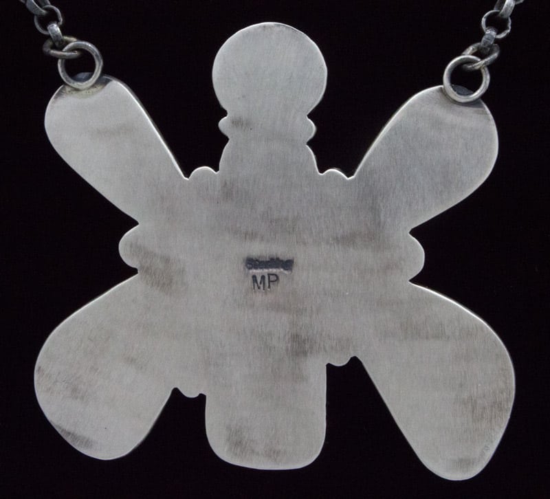 6-Stone White Buffalo Butterfly Necklace