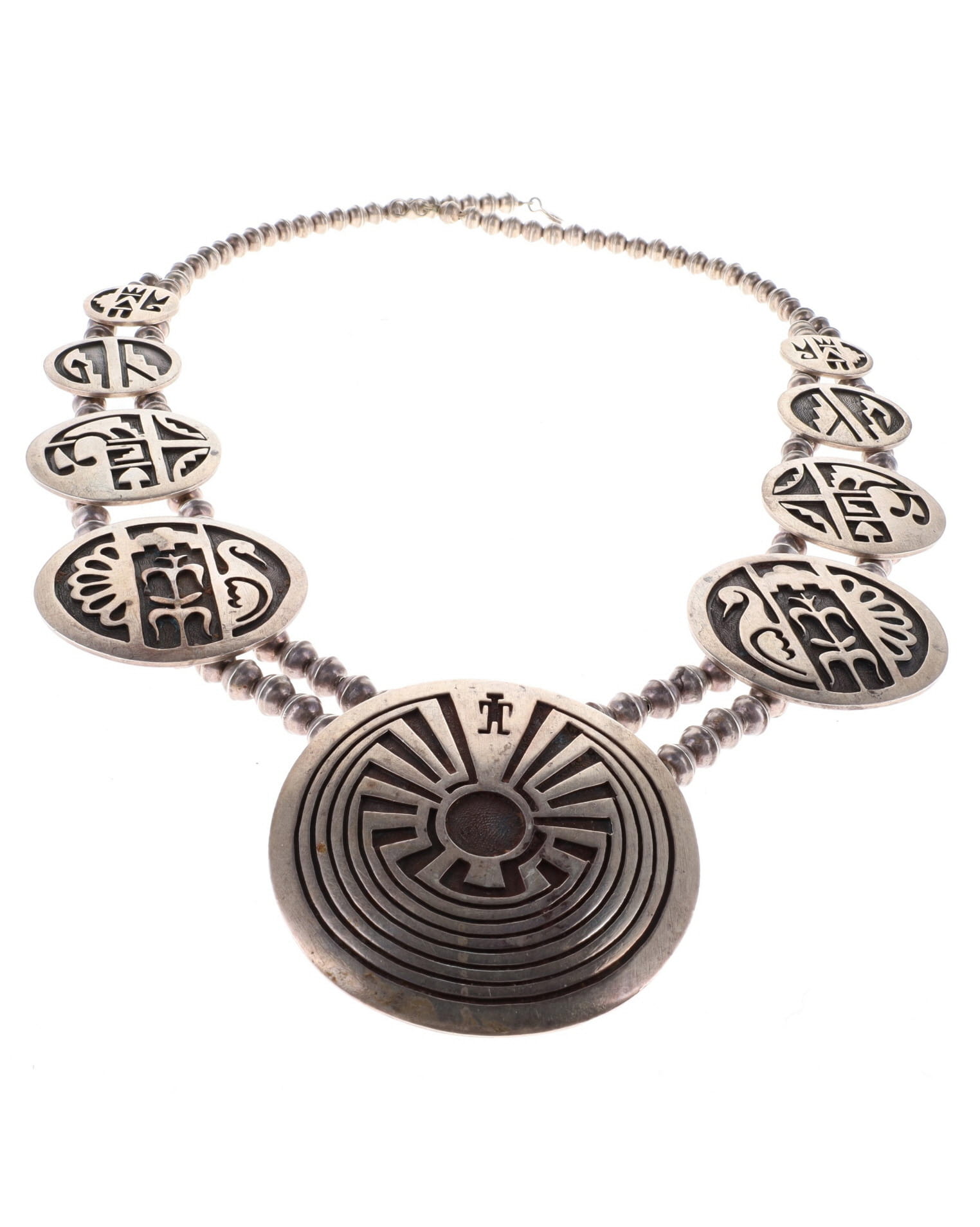 Vintage Sterling Silver Overlay Necklace