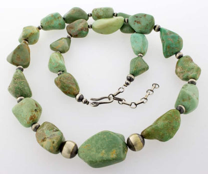 Natural Kingman Turquoise Nugget Necklace