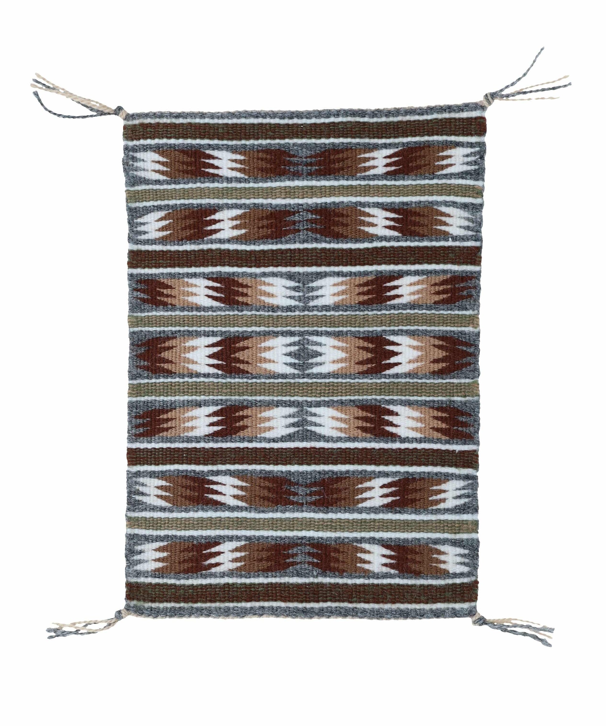 Miniature Crystal Handwoven Navajo Rug