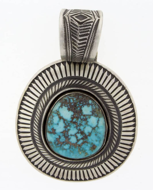 Pendentif Shadowbox en Turquoise Kingman Naturel