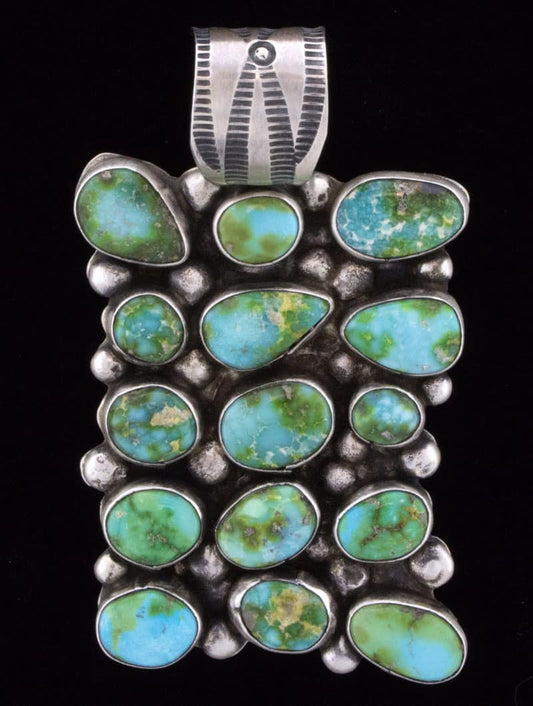 Sonoran Gold Turquoise Cluster Anhänger