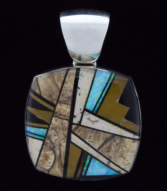 Multi-Stone Inlay Pendant