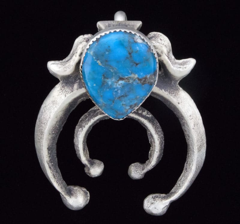 Kingman Turquoise Naja Pendant