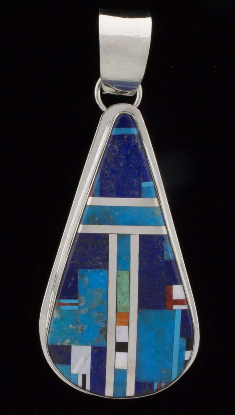 Multi-Stone Inlay Pendant